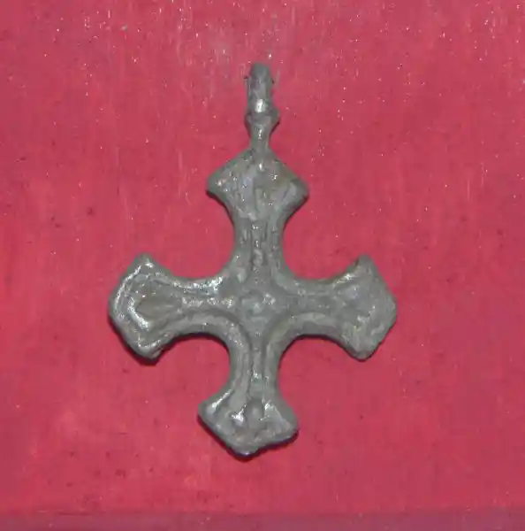 Old pendant in the shape of cross of Cerdanya